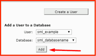 Add user to a database