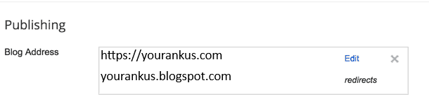 BlogSpot custom domain setup